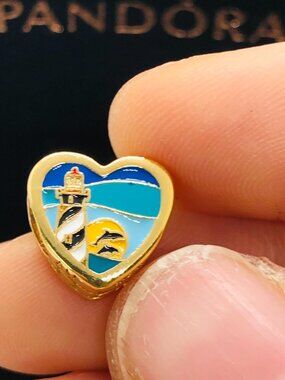 ✨🔥Pandora St. Augustine lighthouse Exclusive Heart Charm rose gold